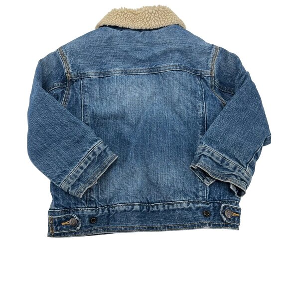 GapKids Sherpa-Lined Denim Jacket XS Blue - Picture 5 of 5